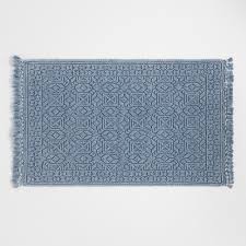 But a bath mat is more than functional—it can enhance the design of your bathroom, add a pop of color, tie together bath mats come in an array of styles, from modern and traditional to boho and. Vintage Indigo Geo Stonewashed Bath Mat Blue Cotton By World Market In 2021 Blue Bath Mat Blue Bath Rug Bath Rugs