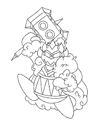 Posted in free kirby coloring pages tagged japanese , king dedede , meta knight , nintendo , video game , waddle dee Masked Dedede Kirby Amino
