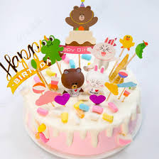 社群】布朗小熊儿童生日蛋糕/卡通生日蛋糕可爱布朗熊和可妮兔祝你生日快乐软糯香甜棉花糖再增加一份甜蜜祝宝贝生日快乐！ QJL 武汉- 99刻