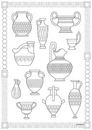 Inventor of many creations (including icarus' wings) and designer of the labyrinth where king minos kept the minotaur. Greek Vases Ancient Greece Adult Coloring Pages