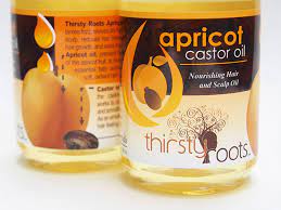 Apricot oil acts as a fantastic lubricant for the hair and the scalp and doesn't weigh down the hair since this oil is it helps with conditions like dry hair, dry scalp and also hair growth. Benefits Of Apricot Castor Oil For Hair Thirsty Roots Store