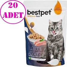 bestpet jelly pouch tavuklu yetiskin kedi mamasi 85 gr 20 ad amazon pet center kedi biftek amazonlar
