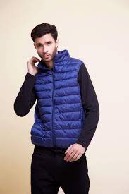 Chaleco Azul Outfit Hombre Winter Jackets Jackets Fashion