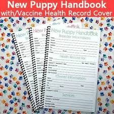 I only carry my yellow card when i'm traveling to places that i need a vaccine. New Puppy Handbook With Canine Dog Vaccine Health Record Cover 32 Pages Bulk Opt Ebay