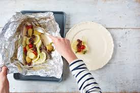 Even with taking precautions to keep the meat from sticking, though, grilling delicate pieces of fish can be a risky business. How To Cook Fish In A Foil Bag Features Jamie Oliver