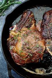 These were two decent cuts of chuck eye steak that i got on sale for just $4.24!!! Skillet Rib Eye Steaks Recipe Add A Pinch