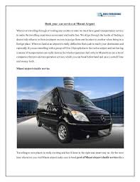 Book Your Car Service At Miami Airport Miami Airport Fort Lauderdale Airport Transportation Services