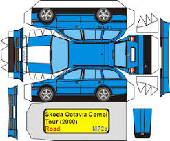 Sp Papel Modelismo Papercraft Skoda Octavia Combi Skoda Octavia Combi Skoda Octavia Skoda