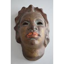 Ceramic Wall Mask by Kit, 1920