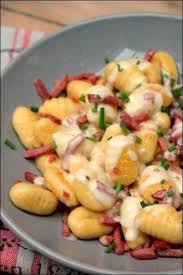 Gnocchis Poeler Sauce St Nectaire Bacon Recettes De Cuisine Cuisine Recette De Plat