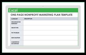 Outline your sections and write them one at a time. Free Nonprofit Marketing Plan Templates Smartsheet