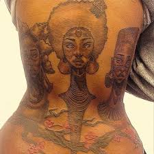 Image Result For Tattoos On Dark Skin Women Dark Skin Tattoo Black Girls With Tattoos African Sleeve Tattoo