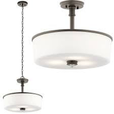 Kichler 43925oz Joelson Olde Bronze Hanging Pendant Lighting Flush Mount Lighting Kic 43925oz