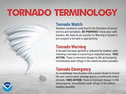 A tornado warning (same code: Spring Social Media Tornado Safety