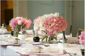 Shopping Theme Bridal Shower White Flower Centerpieces Pink Hydrangea Centerpieces Peonies Centerpiece