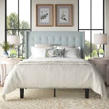 Fedeboro home classic upholstered platform bed with tufted, padded headboard c. Alcott Hill Alexio Tufted Upholstered Low Profile Platform Bed Reviews Wayfair