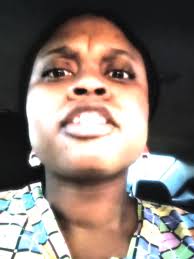 Old Lady in Car Weird Face