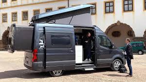 Sprinter van conversion camper van conversion diy van conversion bathroom van conversion with toilet van conversion bed ideas mercedes sprinter camper thinking about building a sprinter van bathroom? Westfalia James Cook Is A Sprinter Camper With Slide Out Bed