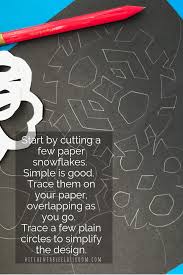 Easy Snowflake Drawing With Chalk And Glue Snowflakes Drawing Snowflake Drawing Easy Simple Snowflake