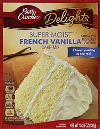 Betty Crocker Delights Super Moist French Vanilla Cake Mix 1525 Oz Pack Of 2 You Can Get Additional Detail French Vanilla Cake Vanilla Cake Mixes Cake Mix