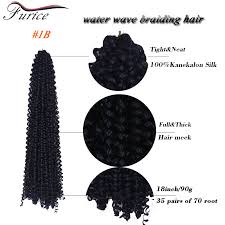 18inch Marley Hair Twist Crochet Braids Water Wave Hair