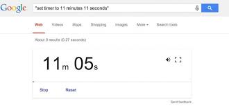 In fact, a eleven minutes timer is already preset on this page. Google Tricks 2 You Can Use Google As A Timer Steemit