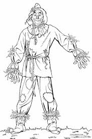 Download printable wizard of oz tornado scene coloring page. Scarecrow Wizard Of Oz Coloring Pages Printable Coloring4free Coloring4free Com