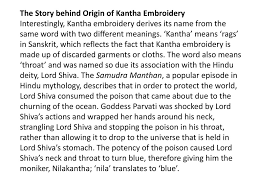 So, the origin of embroidery what is mentioned in the bible and in greek mythology, is yet to be found. Traditional Embroideries Of India Ppt Download