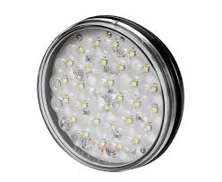 Coramdeo 7 inch round led ceiling flush mount built in led gives 75w of light. Round Led Backup Truck And Trailer Light 4 Led Reverse Light 3 Pin Connector Flush Mount Super Bright Leds
