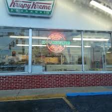I saw the advertisement for green doughnuts and i was sold. Krispy Kreme Doughnuts Albany Ga