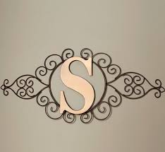 The Letter S Initial Indoor Outdoor Wall Hanging Metal Rustic Scrollwork Decor Ebay Monogram Wall Art Monogram Wall Hangings Monogram Wall