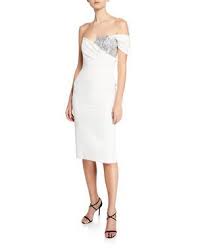 Ty2wk Milly Esme One Sleeve Italian Cady Sheath Dress W Sequin Embellishment Designer Cocktail Dress Cocktail Dress Cocktail Dress Sale