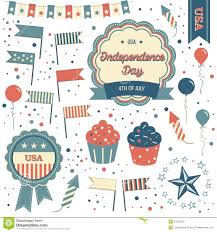 Cómo celebrar el 4 de julio, si te pilla en punta cana. 4 De Julio Insignias Elementos Del Diseno Y Clipart Ilustracion Del Vector Ilustracion De Confetti Fondos 41333155