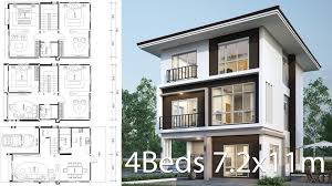 What is this magic i speak of? House Design Plan 7 2x11m With 4 Bedrooms Home Ideas