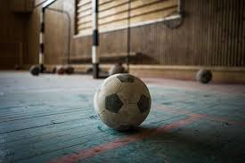 Looking for the best futsal wallpaper? Hd Wallpaper White And Black Soccer Ball On Blue Surface White And Black Soccer Ball Placed On Blue Wooden Floor Wallpaper Flare
