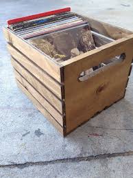 Hand Built Record Crate Original By Recirclematter On Etsy Vinyl Record Storage Diy Record Crate Record Storage