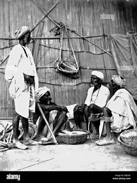 Golas (salt makers), India Stock Photo - Alamy