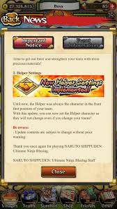 New Helper Settings Narutoblazing