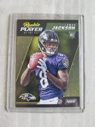 Lamar Jackson Panini Rookie Card Baltimore Ravens Gift Gifts For Men Birthday Gift For Him Gifts For Boyfriend Baltimore Ravens Gifts Football Cards Cards