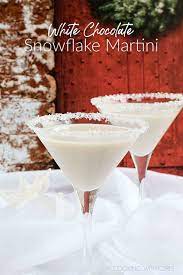 Snowflake Martini Recipe Christmas Drinks Recipes Christmas Cocktails Christmas Drinks Alcohol Recipes
