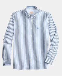 Brooks Brothers Red Fleece Men Bold Stripe Oxford Shirt In