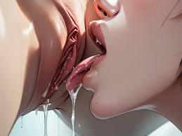 Cunnilingus, Close Up, Lesbians Cunnilingus AI Porn
