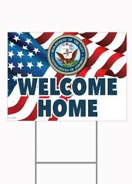U S Navy Welcome Home 18x24 Rigid Plastic Picket Signs Chicago Cubs Logo