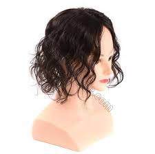 Hairpieces are an ideal fit if you're experiencing hair thinning in the ends of your hair or back of your head. Curly Human Hair Wiglet Hairpieces For Thinning Hair 9x14cm Silk Base Crown Wig Topper For Women