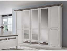 Als dekorationselement richtig eingesetzt, verleiht ein spiegel im. Kleiderschrank Landhaus Lugano 5 Turig Pinie Weiss Braun Mit Spiegel 1 569 90