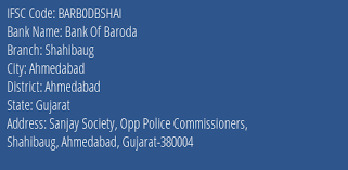 It usually looks like a shortened version of that bank's name. Ifsc Code Barb0dbshai Of Bank Of Baroda Shahibaug Branch Gujarat Codeforbanks Com