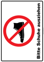 Manuskript und glossar zum ausdrucken. Verbotsschild Schuhe Ausziehen Pdf Vorlage Zum Ausdrucken