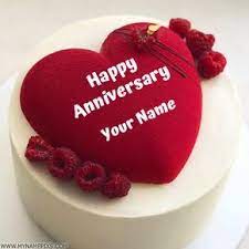 Maybe you would like to learn more about one of these? Edit Online Happy Anniversary Card With Couple Pic Cute Couple Name Write On Anniversary Card Pictu Happy Anniversary Cakes Happy Anniversary Anniversary Cake
