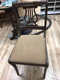 How To Paint A Diy Refinished Vintage Chair Vintage Chairs Dining Chairs Diy Chair