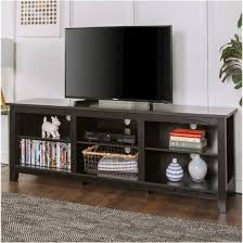 Walker Edison Tv Stand For Most Flat Panel Tvs Up To 70 Black Bb70cspbl Best Buy Tv Stand With Storage Entertainment Center Tv Stand Console